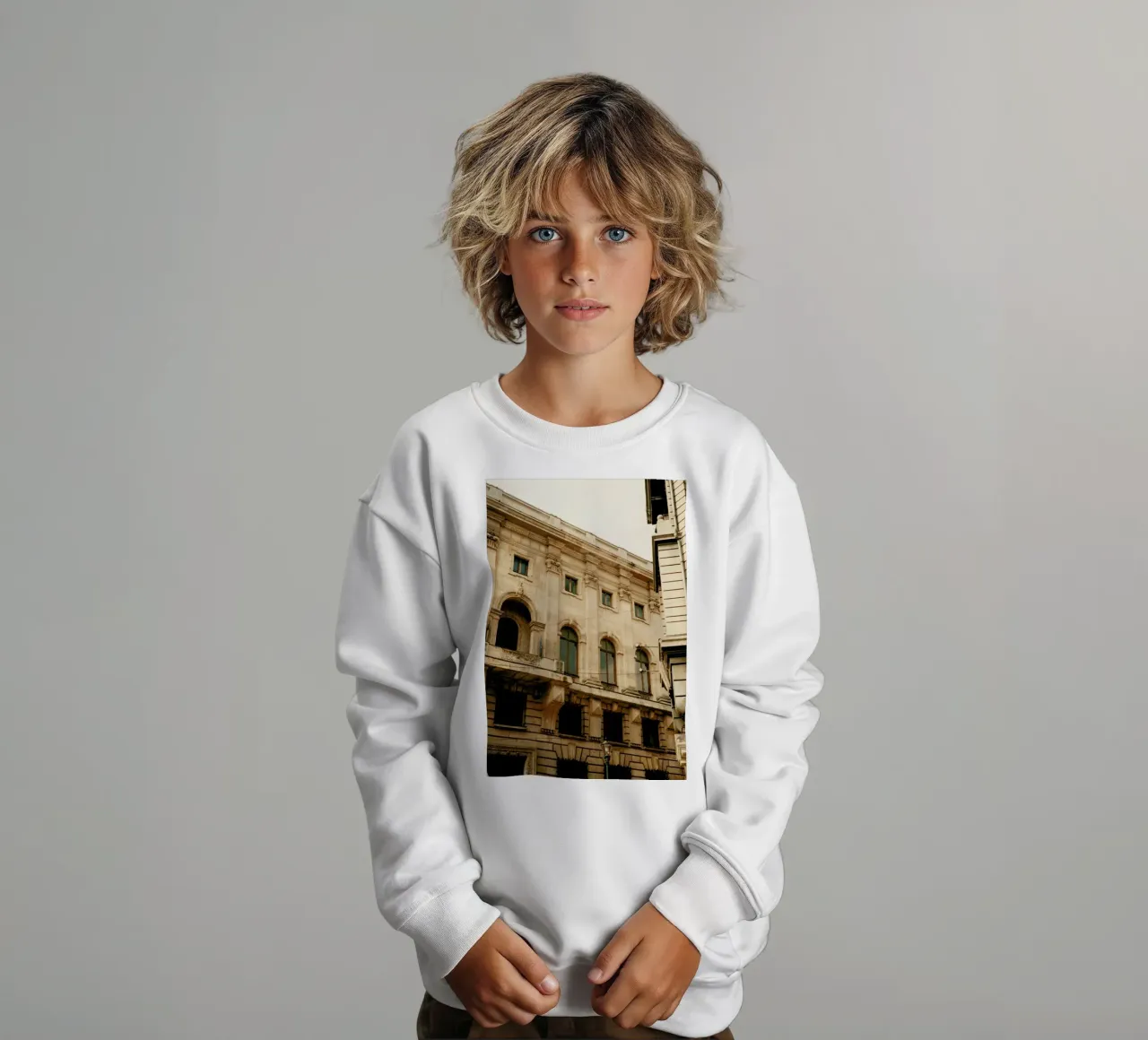 Analog Series Old Buildings felpa bambino da Sebastian Hilgetag