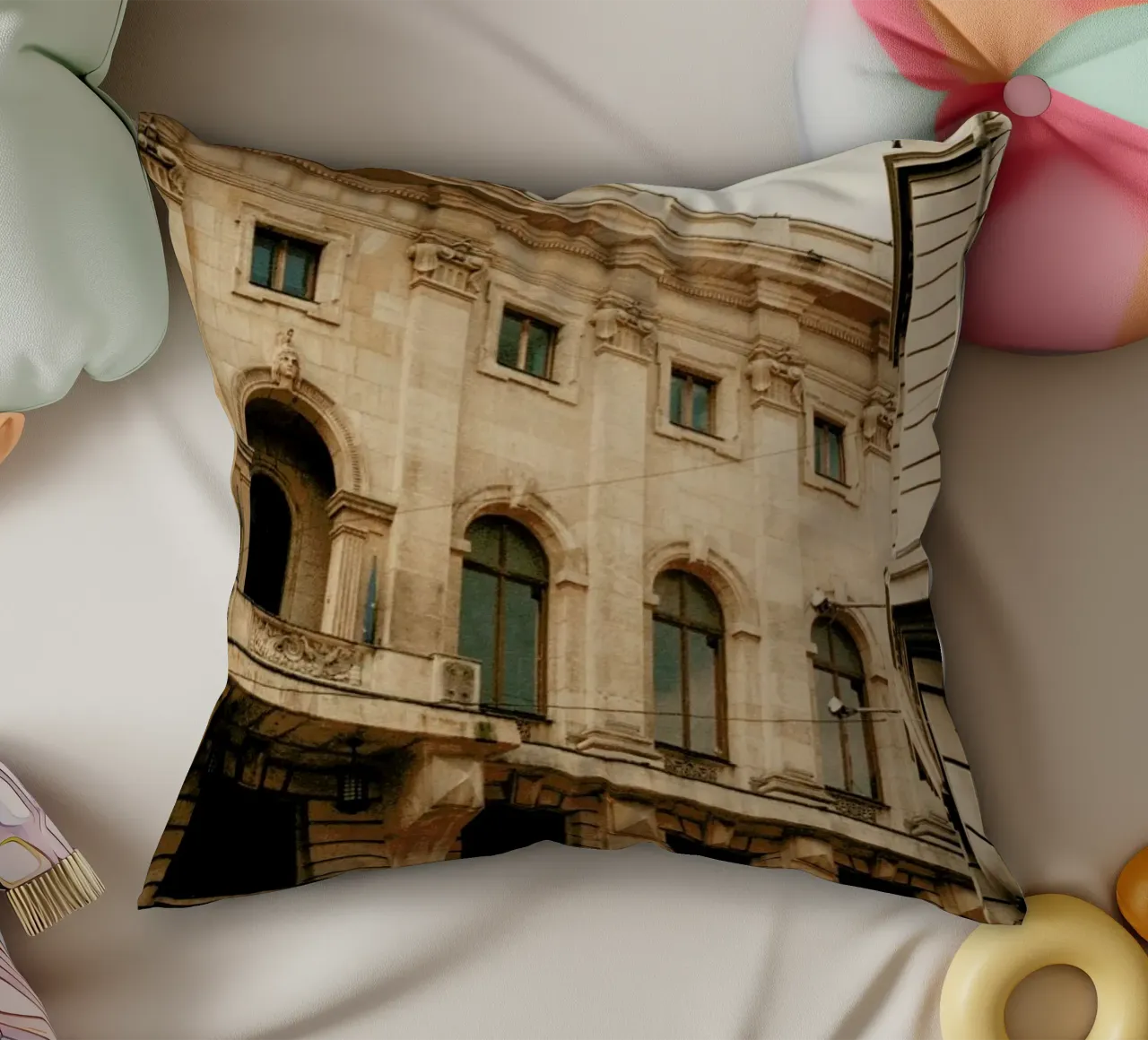 Analog Series Old Buildings cuscino da Sebastian Hilgetag