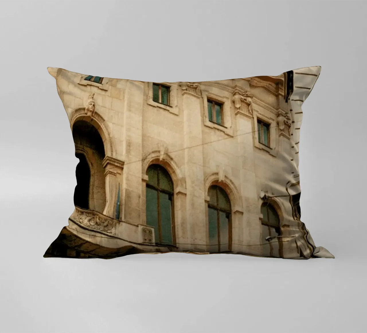 Analog Series Old Buildings Kissen von Sebastian Hilgetag