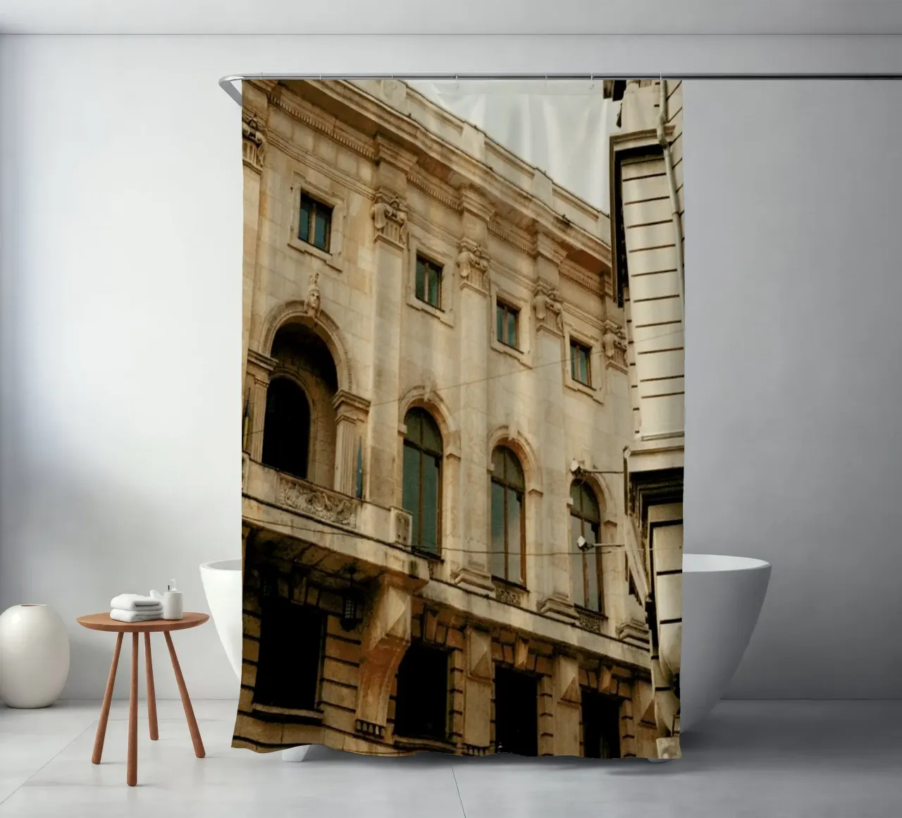 Analog Series Old Buildings tenda da doccia da Sebastian Hilgetag