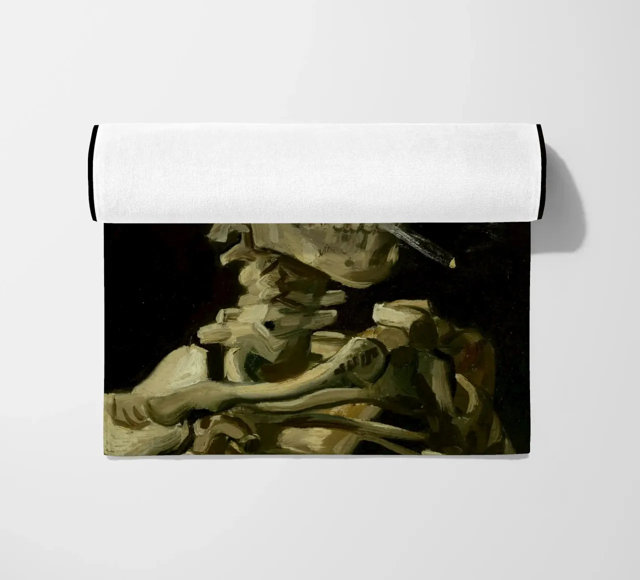 Van Gogh - Teschio con sigaretta - Dark Academia Art telo mare da ClubArt