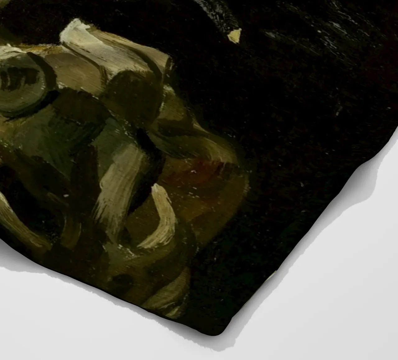 Van Gogh - Teschio con sigaretta - Dark Academia Art coperta in pile da ClubArt