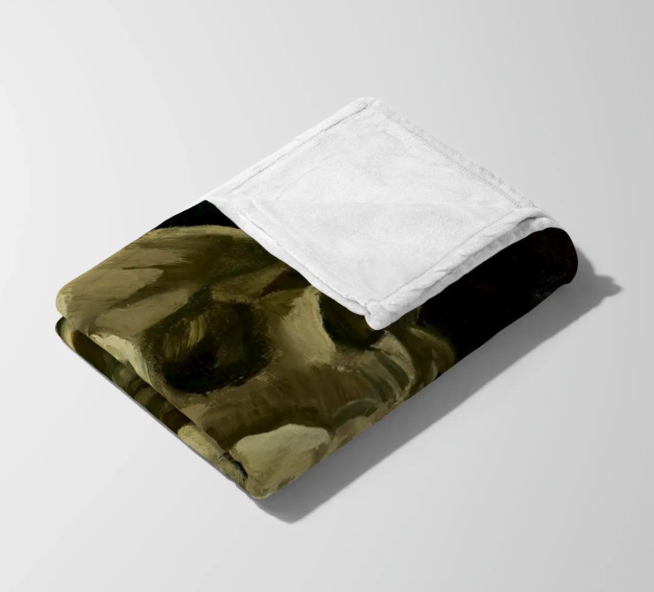 Van Gogh - Teschio con sigaretta - Dark Academia Art coperta in pile da ClubArt