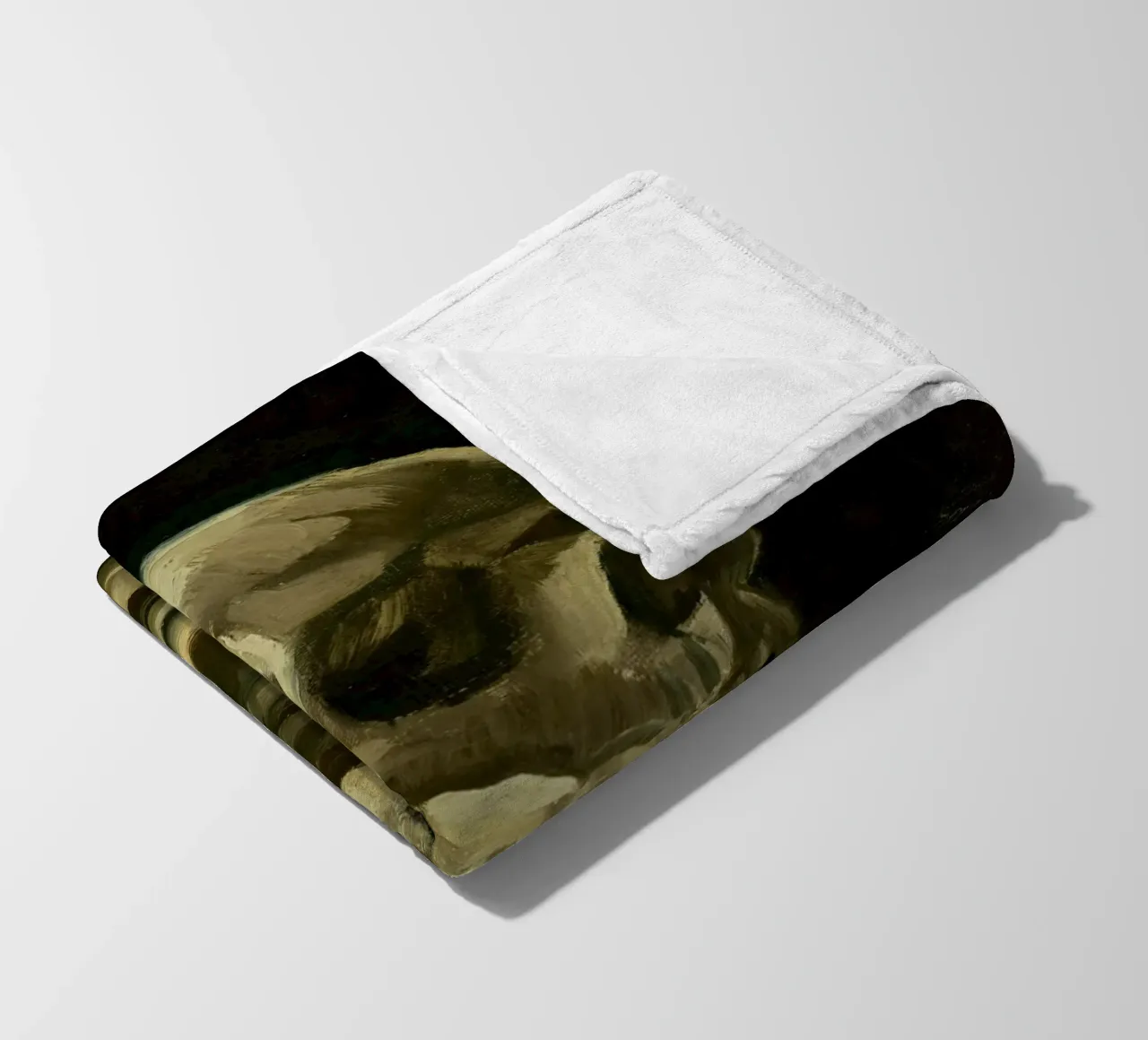 Van Gogh - Teschio con sigaretta - Dark Academia Art coperta in pile da ClubArt