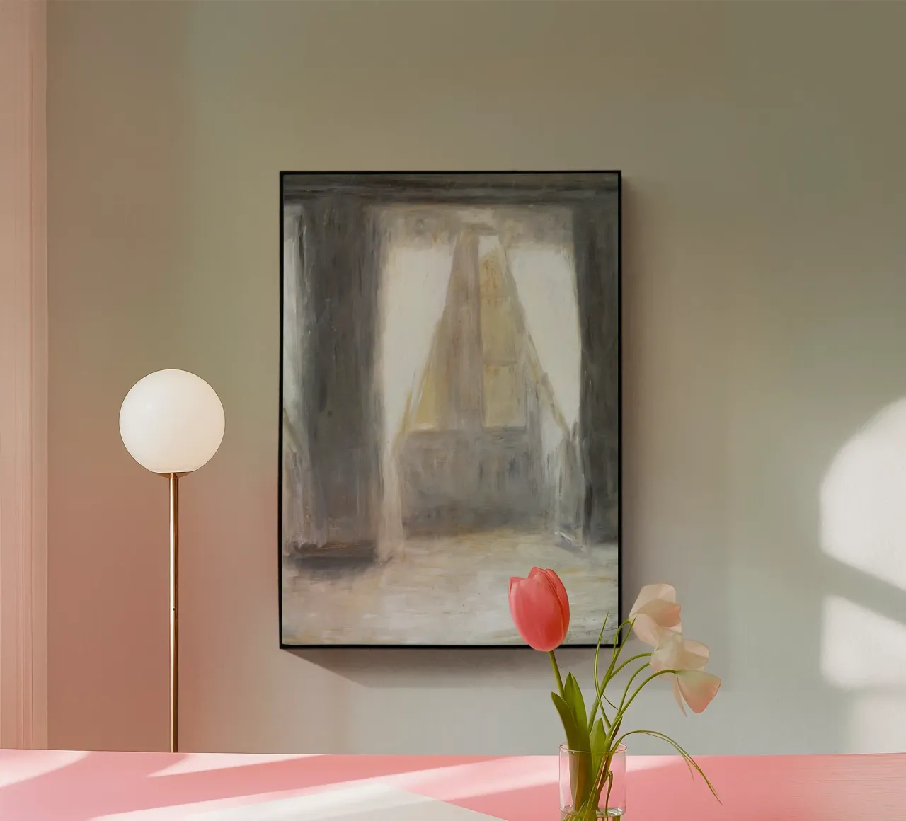 Vilhelm Hammershøi - Luce solare in una stanza - Arte nordica per interni plexiglass da ClubArt