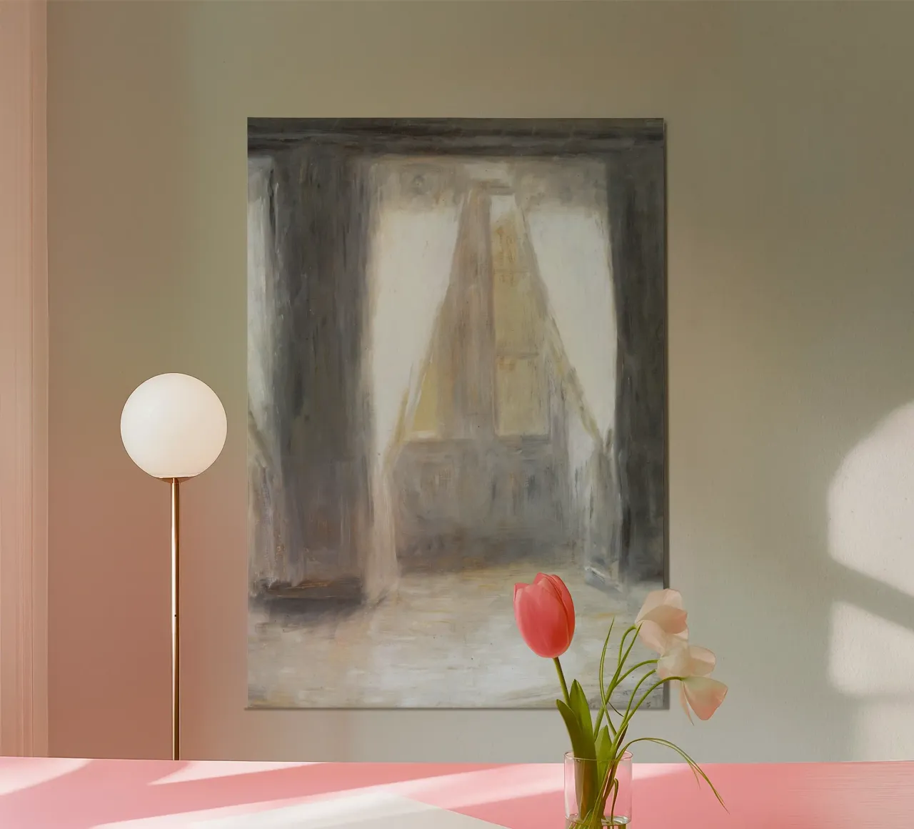 Vilhelm Hammershøi - Luce solare in una stanza - Arte nordica per interni carta hahnemühle da ClubArt
