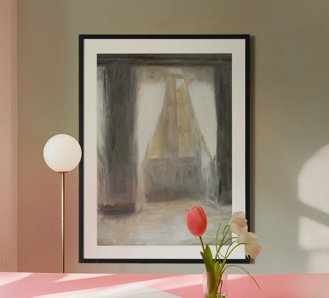 Vilhelm Hammershøi - Luce solare in una stanza - Arte nordica per interni carta hahnemühle da ClubArt
