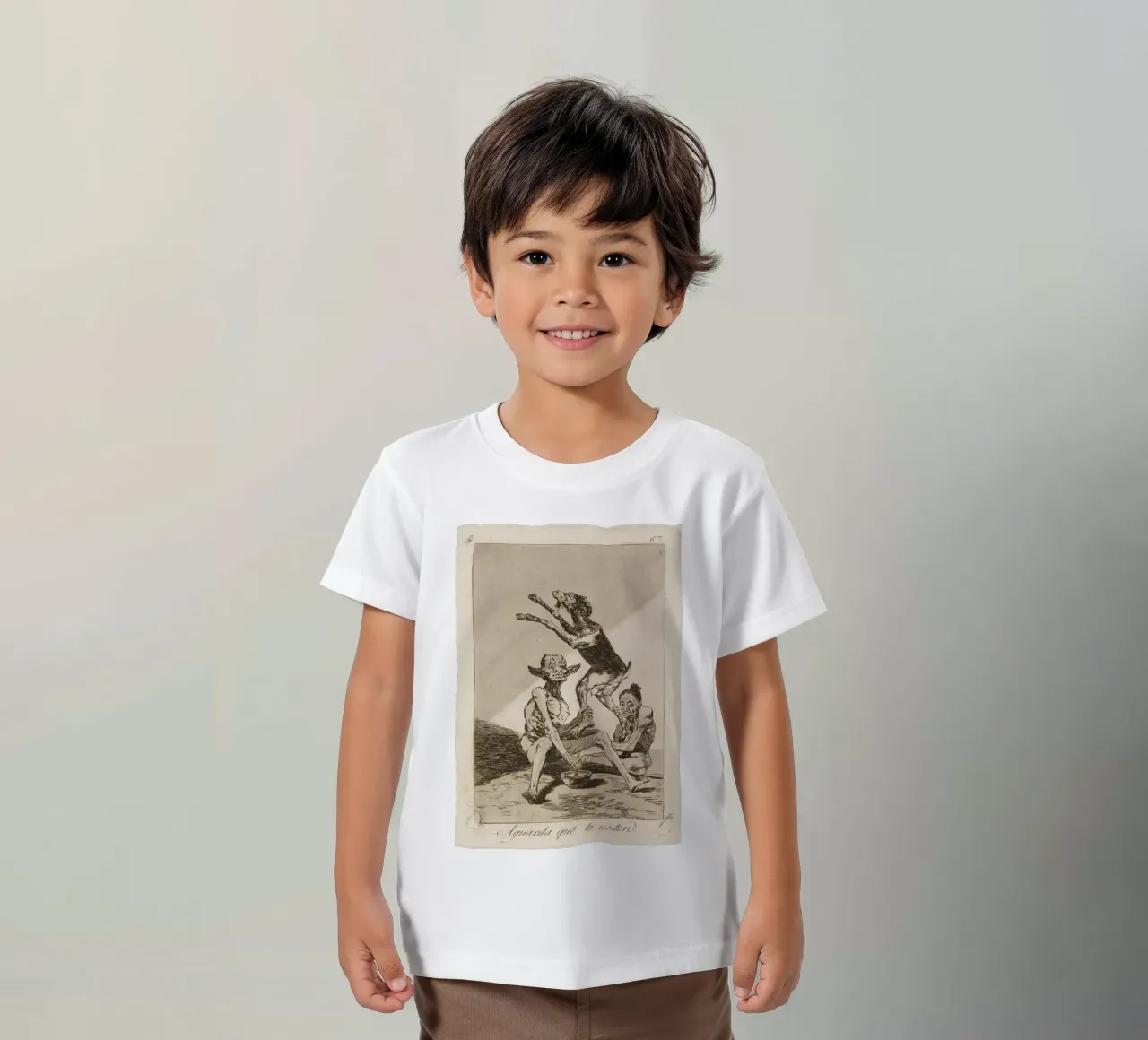 Goya - "Warten, um beschmiert zu werden" - Caprichos Dark Art Kinder T-Shirt von ClubArt