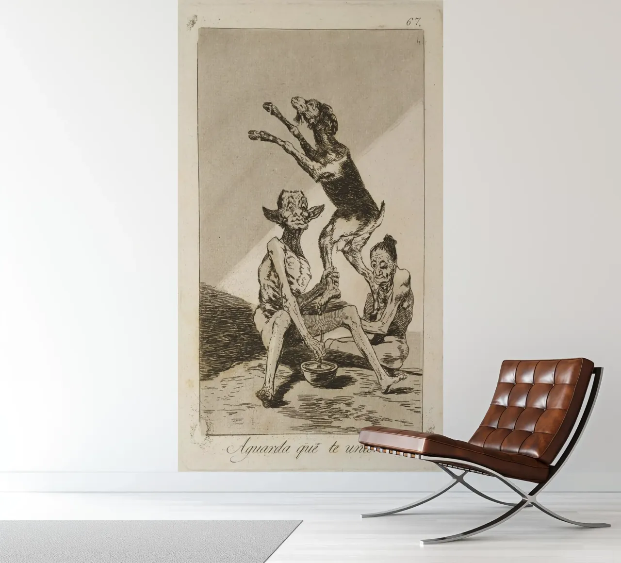 Goya - "Wait to be smeared" - Caprichos Dark Art photo wallpaper by ClubArt