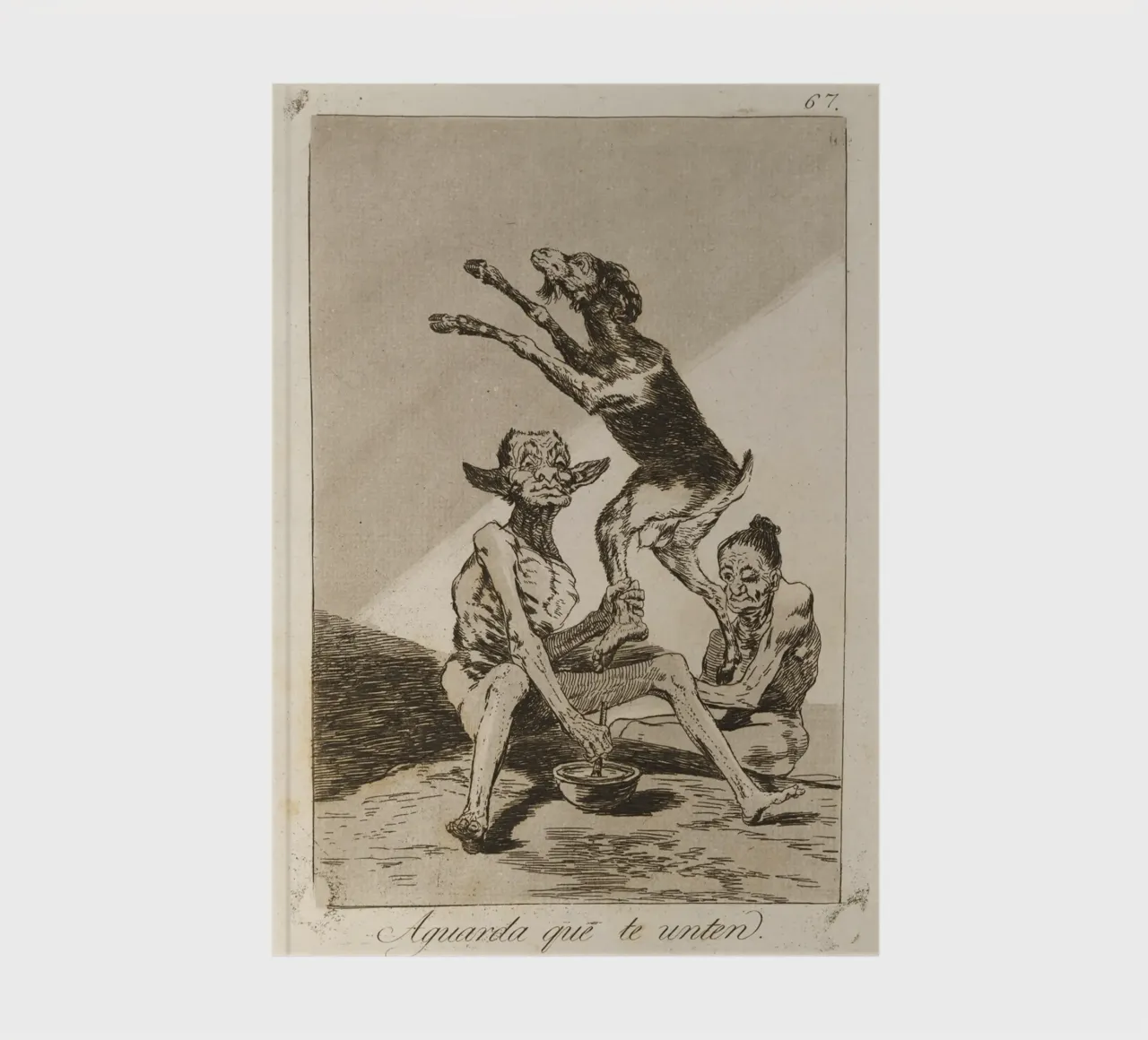 Goya - "Wait to be smeared" - Caprichos Dark Art notebook by ClubArt