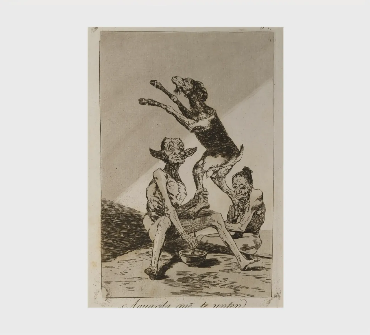 Goya - "Wait to be smeared" - Caprichos Dark Art notebook by ClubArt