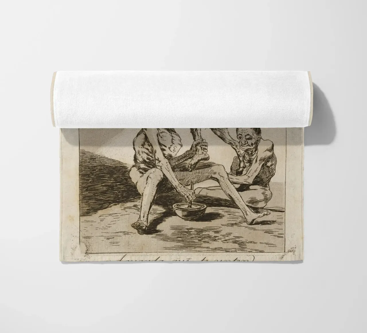 Goya - "Aspettare di essere imbrattati" - Caprichos Dark Art telo mare da ClubArt