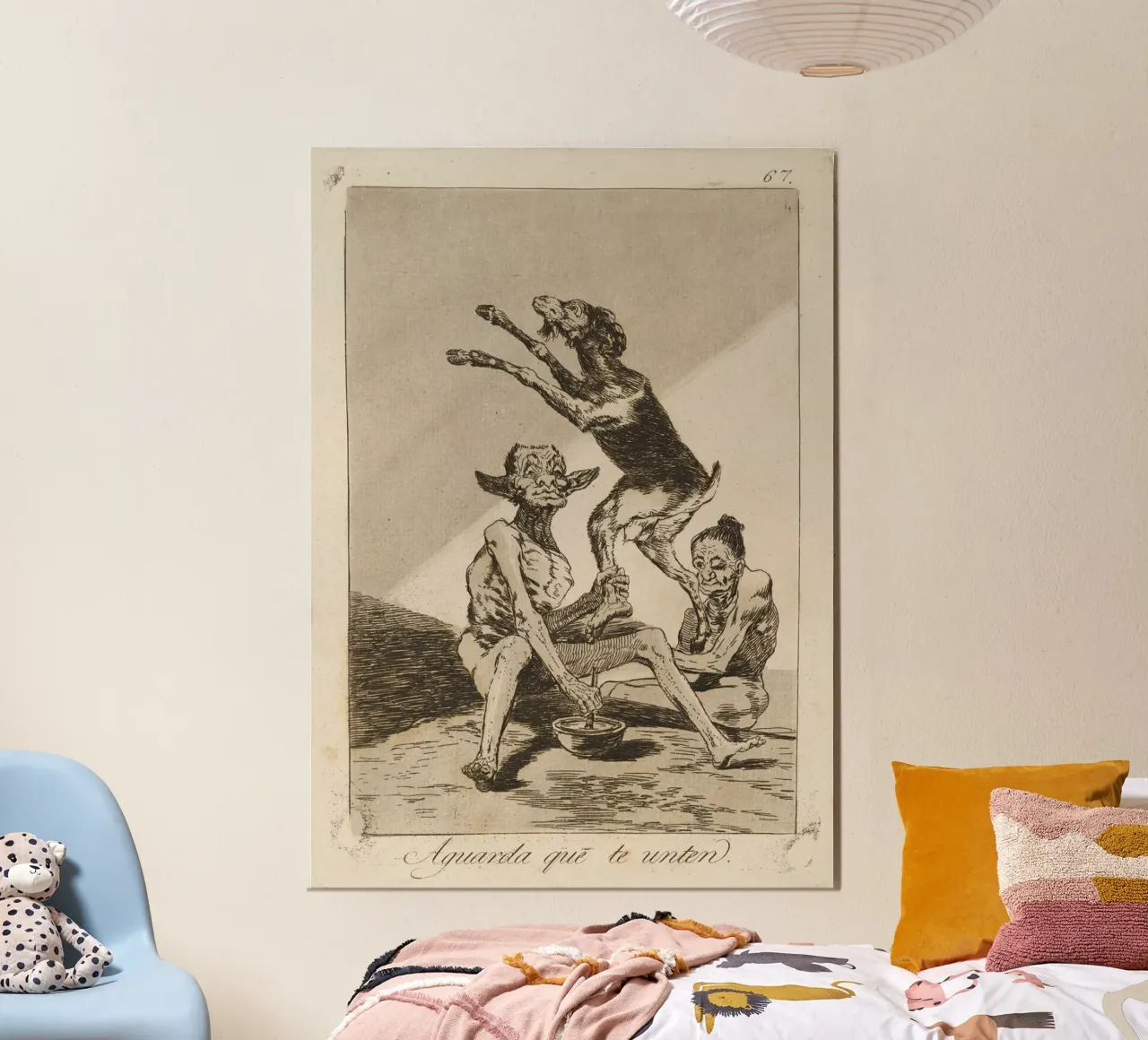 Goya - "Aspettare di essere imbrattati" - Caprichos Dark Art carta hahnemühle da ClubArt