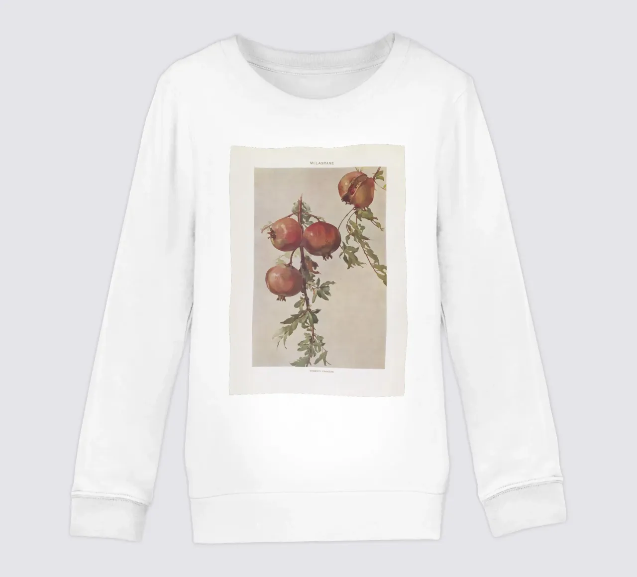Roberto Franzoni - Vintage Pomegranate Botanical Print felpa bambino da ClubArt