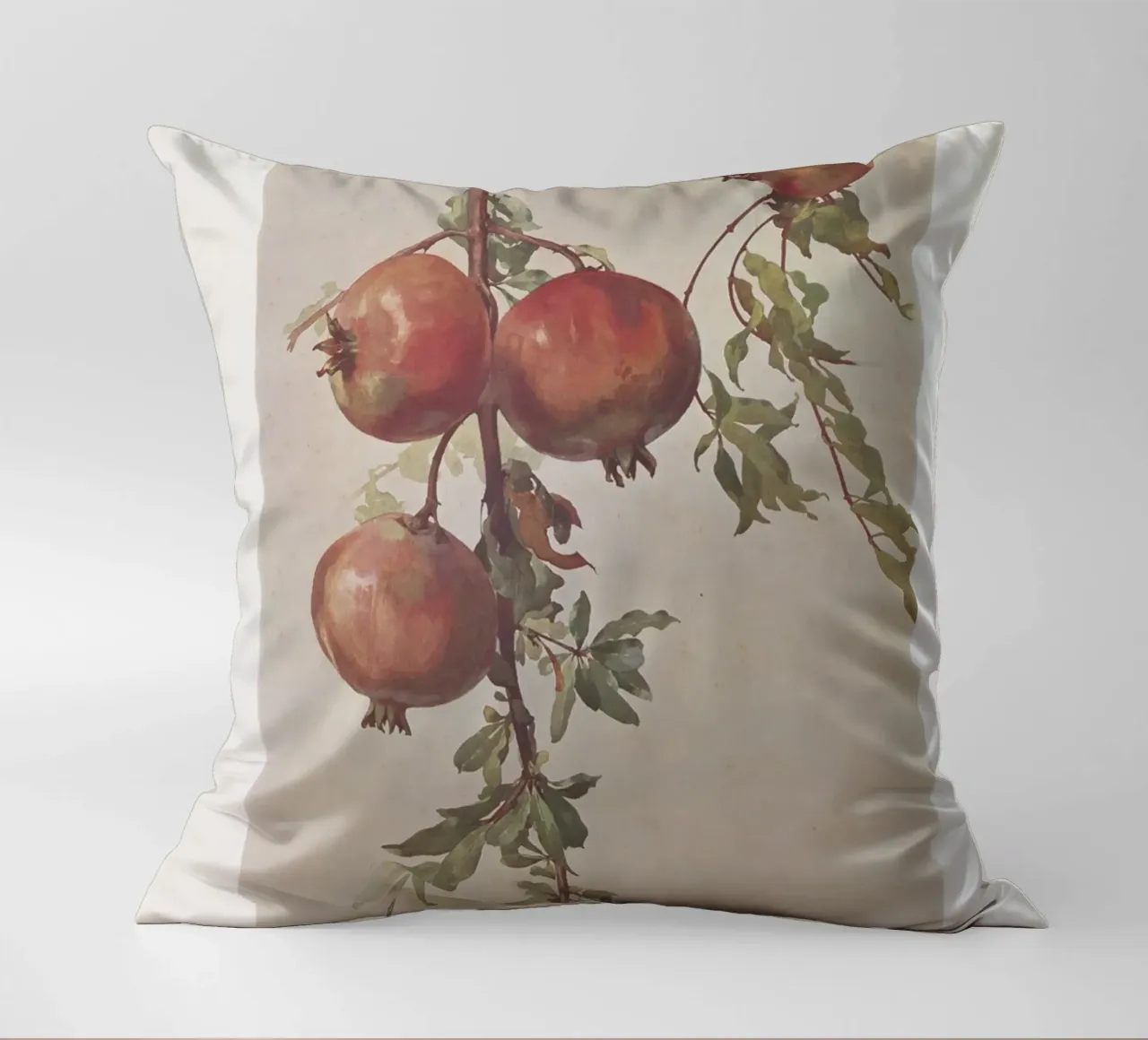 Roberto Franzoni - Vintage Pomegranate Botanical Print cuscino da ClubArt