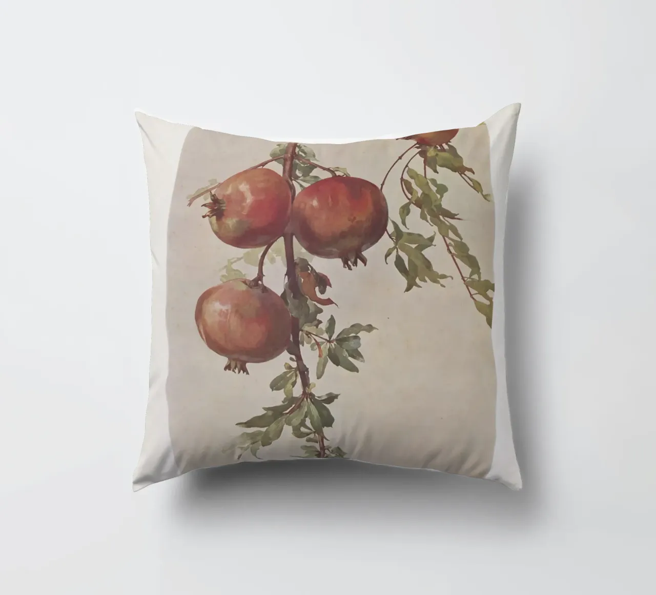 Roberto Franzoni - Vintage Pomegranate Botanical Print cuscino da ClubArt