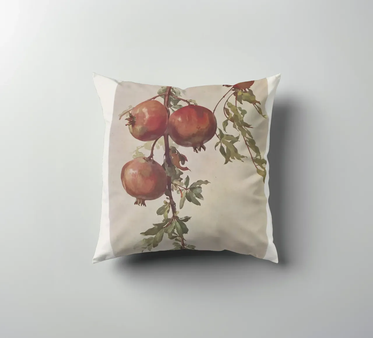 Roberto Franzoni - Vintage Pomegranate Botanical Print cuscino da ClubArt