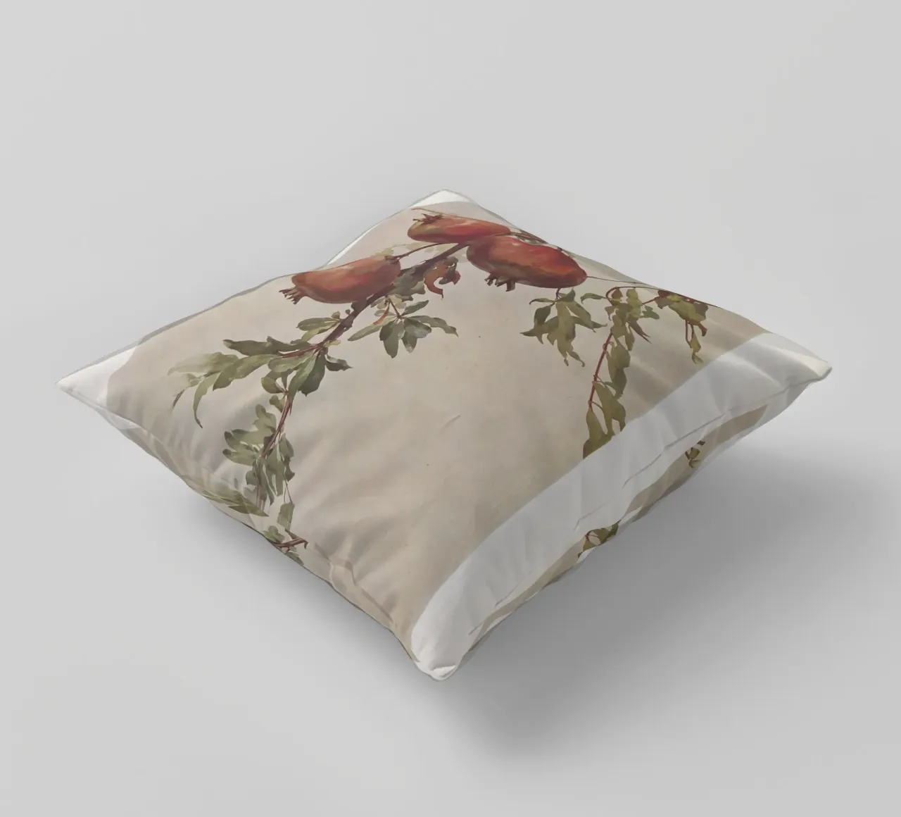 Roberto Franzoni - Vintage Pomegranate Botanical Print cuscino da ClubArt