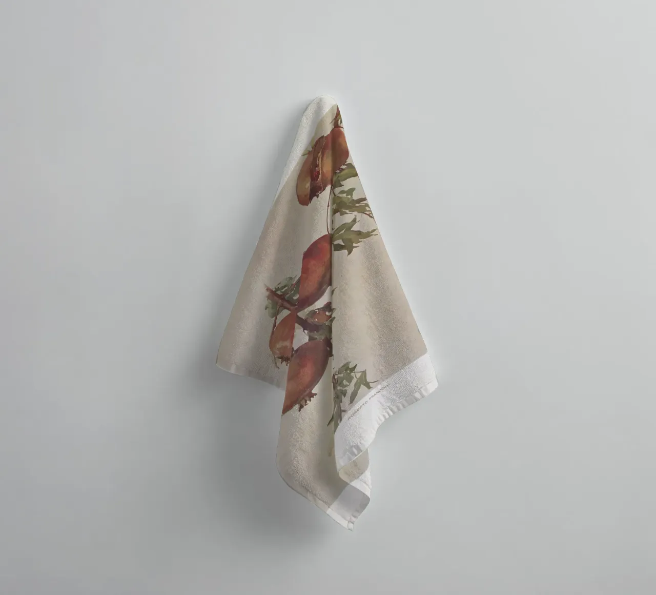 Roberto Franzoni - Vintage Pomegranate Botanical Print asciugamano da bagno da ClubArt