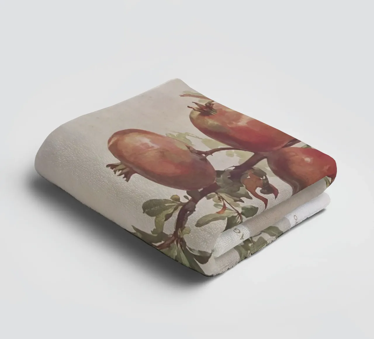 Roberto Franzoni - Vintage Pomegranate Botanical Print asciugamano da bagno da ClubArt