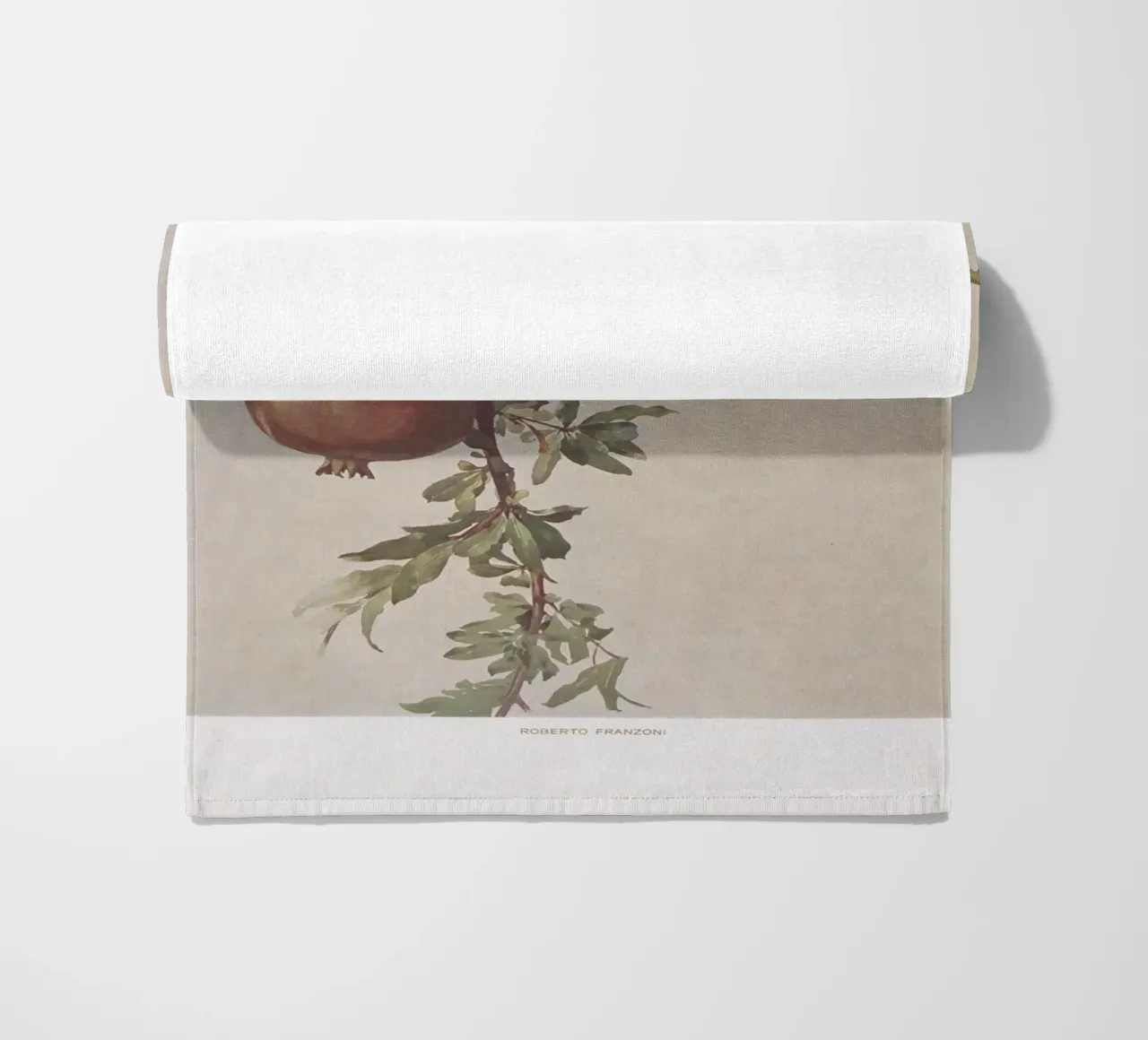 Roberto Franzoni - Vintage Pomegranate Botanical Print telo mare da ClubArt