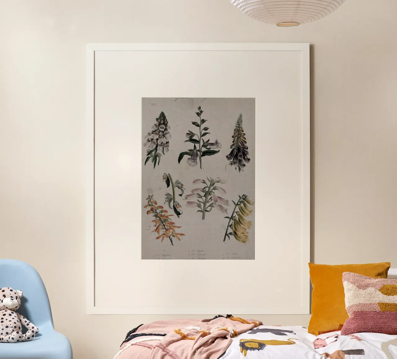 Botanische print van vingerhoedskruid - Digitalis Bloemsierkunst hahnemühle van ClubArt