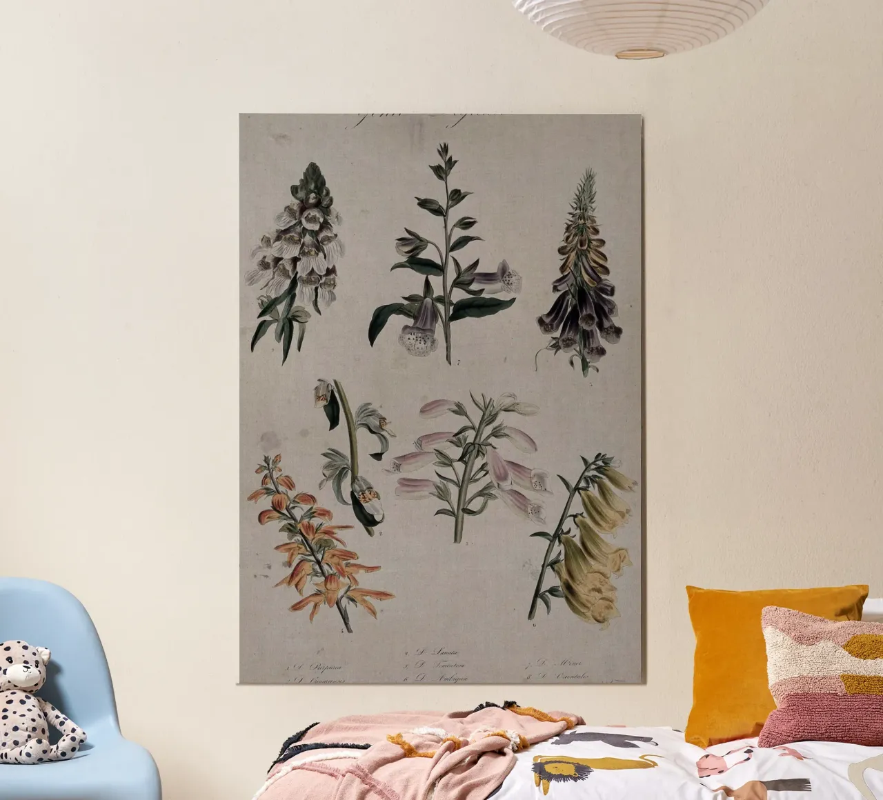 Botanische print van vingerhoedskruid - Digitalis Bloemsierkunst hahnemühle van ClubArt