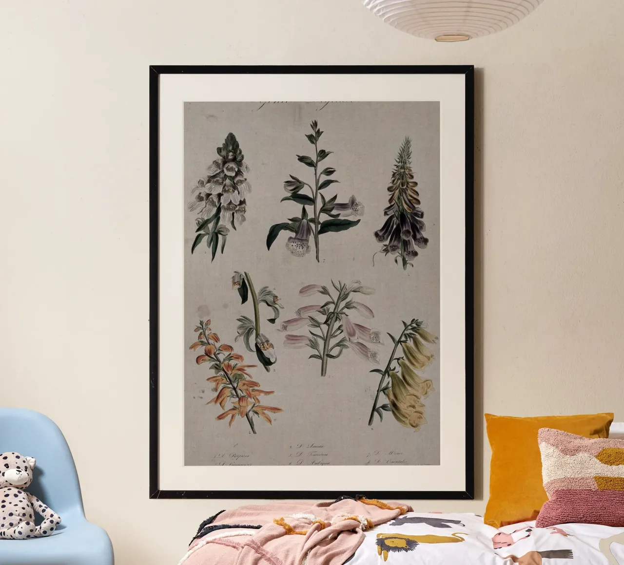 Botanische print van vingerhoedskruid - Digitalis Bloemsierkunst hahnemühle van ClubArt