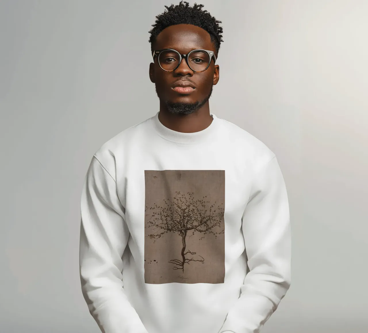 Vintage Balsam Tree Botanical Print - Rustic Nature Art sudadera de ClubArt