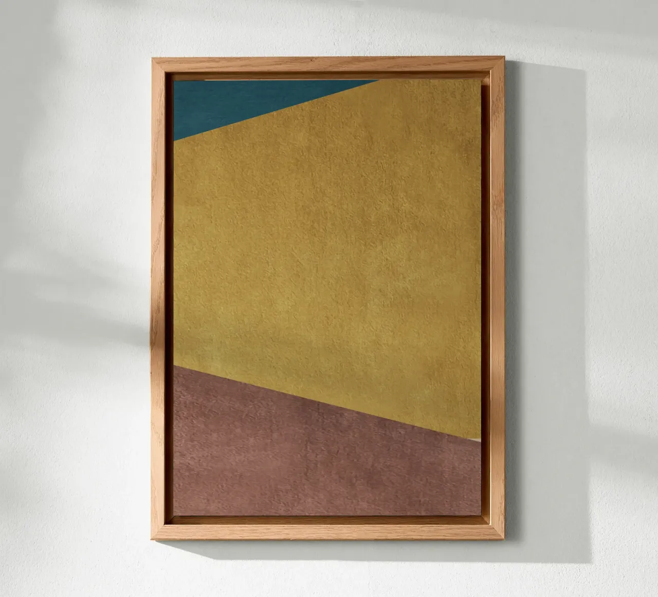 geometric art 3 colors alu-dibond by vintageshop
