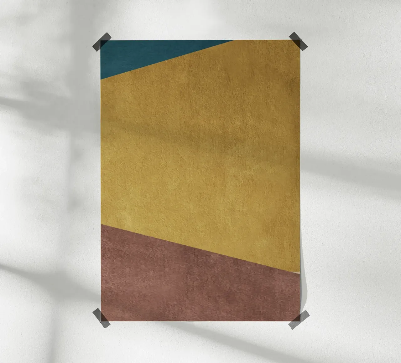 geometric art 3 colors carta hahnemühle da vintageshop