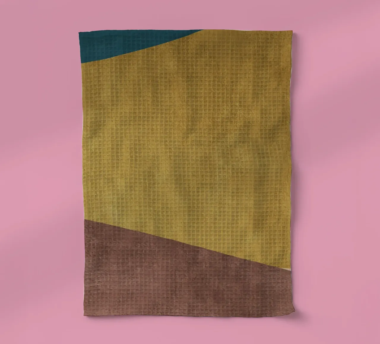 geometric art 3 colors theedoek van vintageshop
