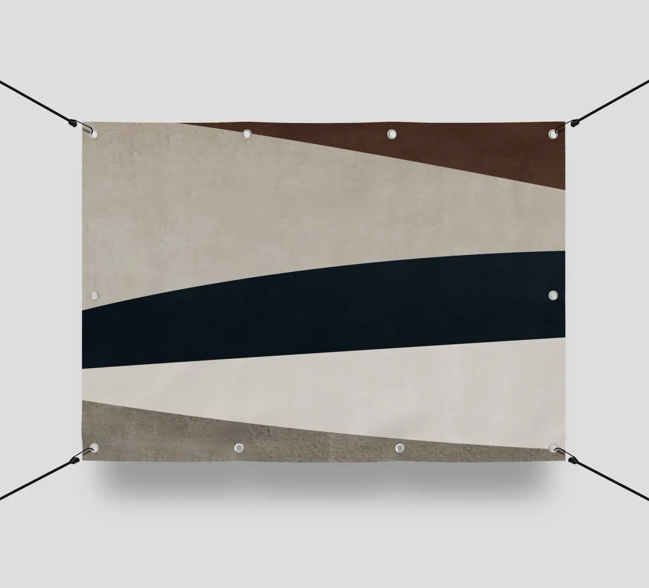 geometric art shades of gray telo in pvc da vintageshop
