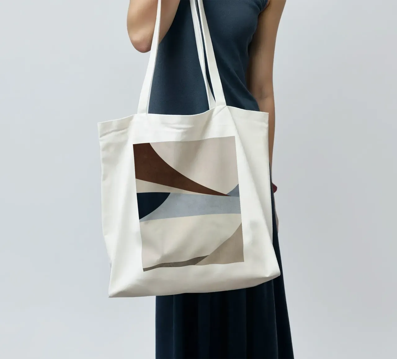 geometric art shapes borsa in juta da vintageshop