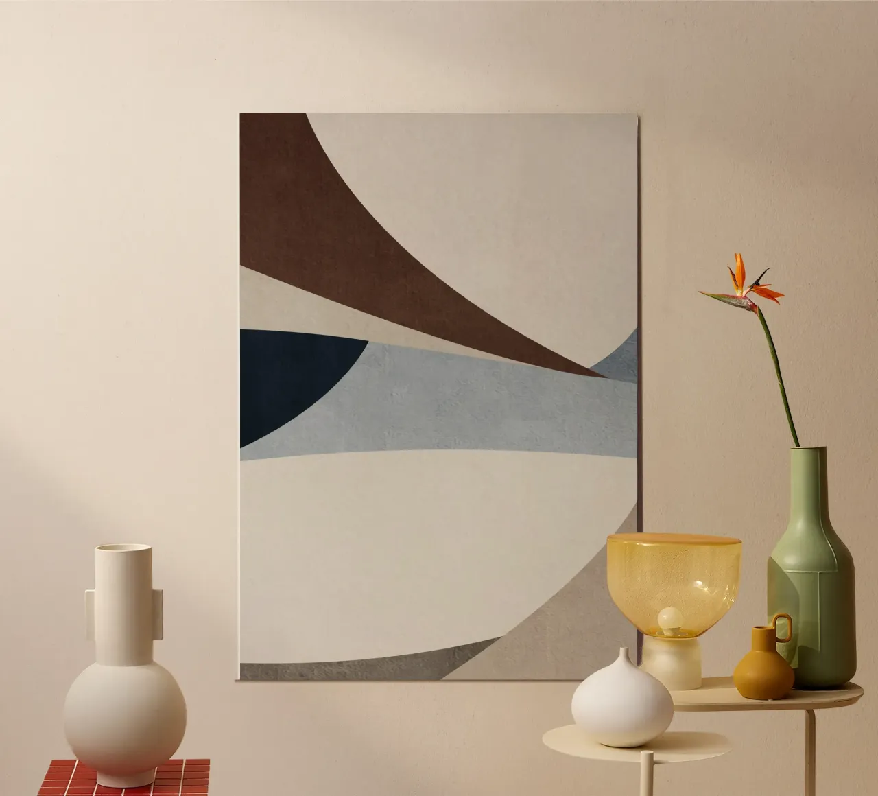 geometric art shapes alluminio dibond da vintageshop