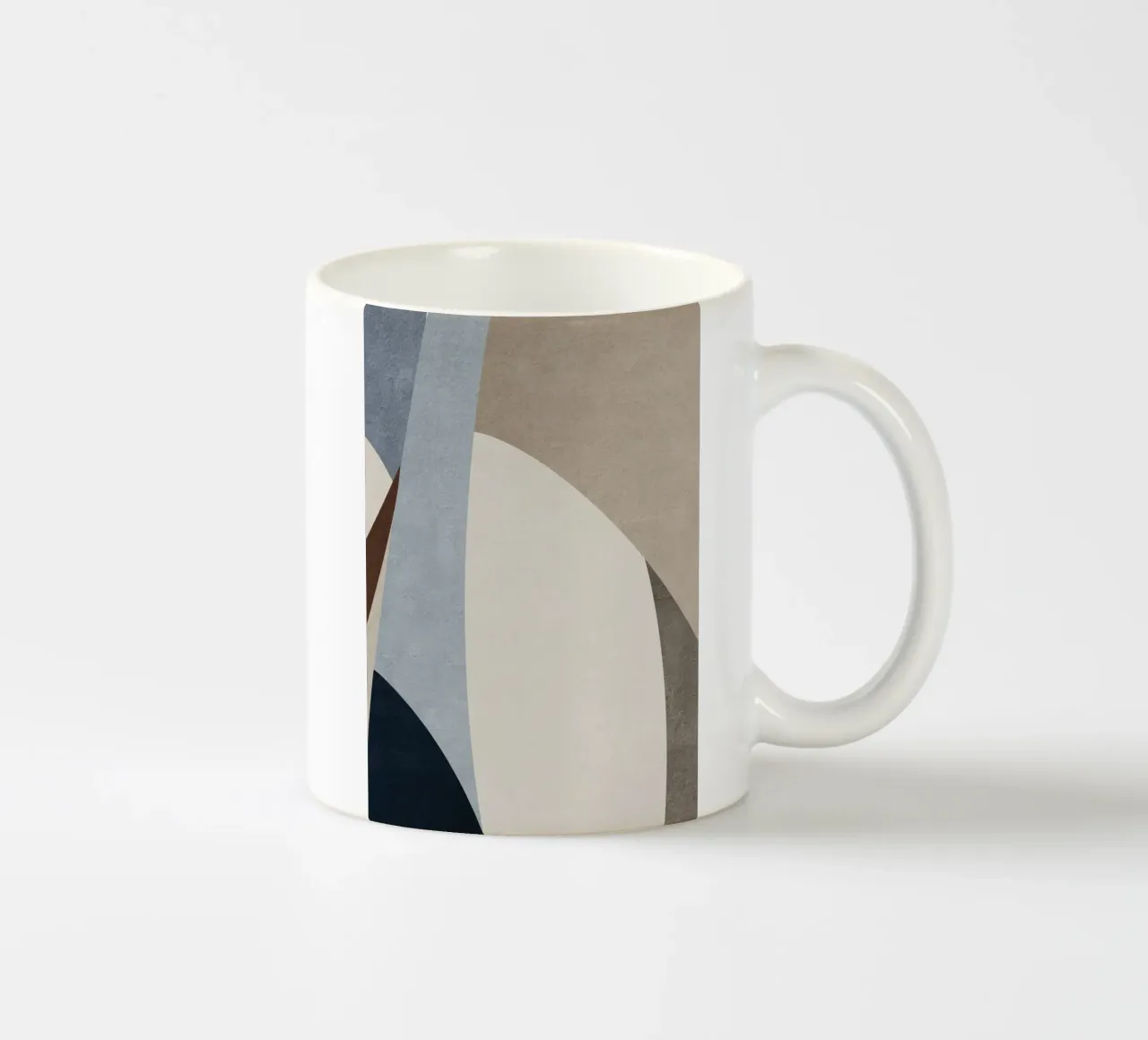 geometric art gray shapes tazza in ceramica da vintageshop
