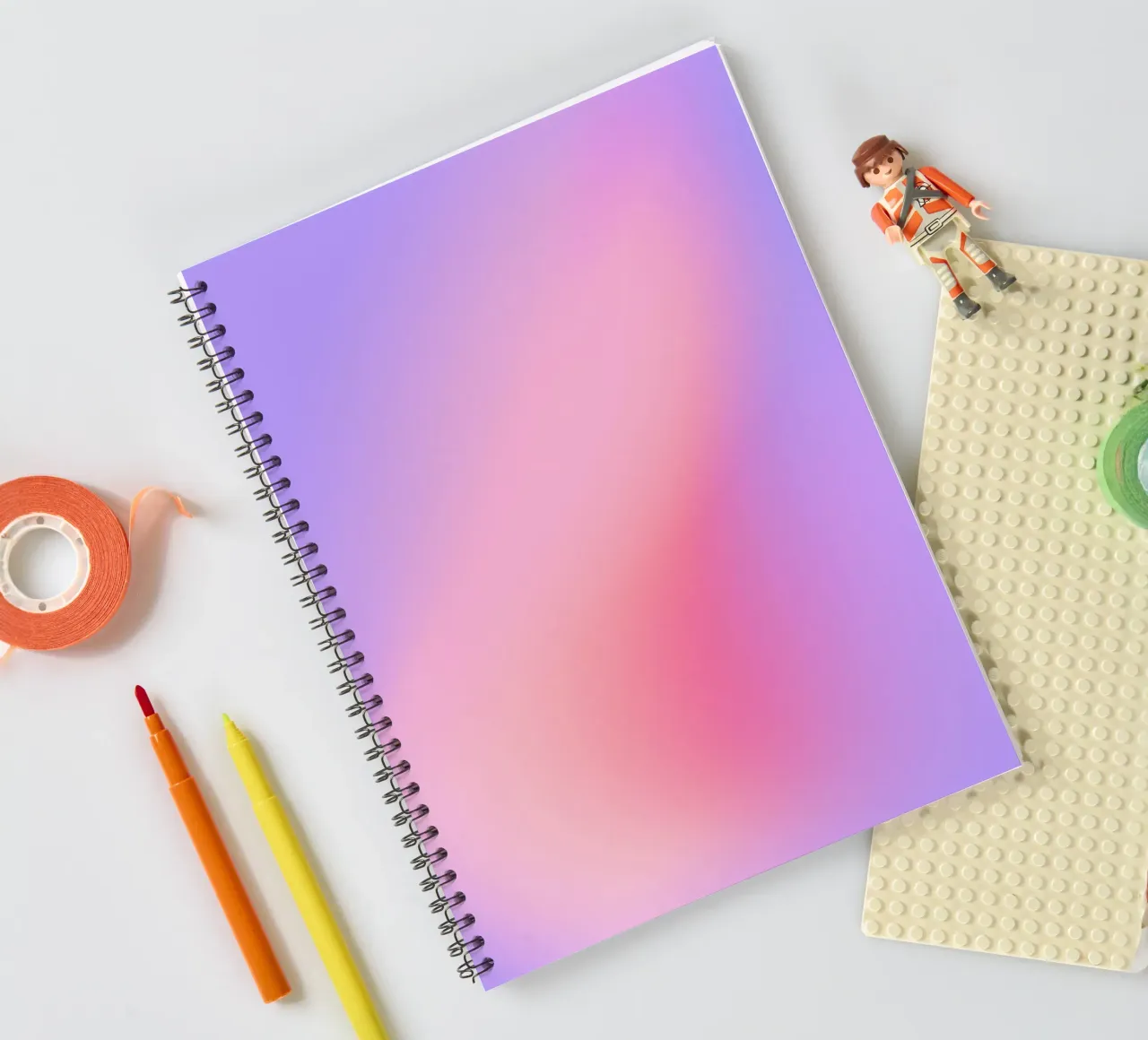 Aura Print, Energy Wall Art, Gradient Print spiral notebook by Dreamscape