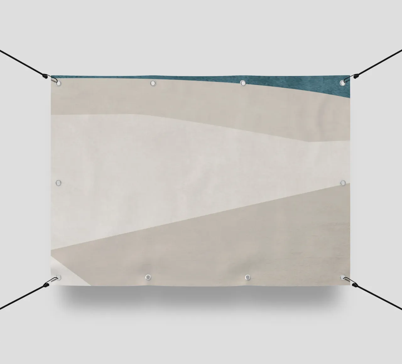 monochrome geometric art telo in pvc da vintageshop