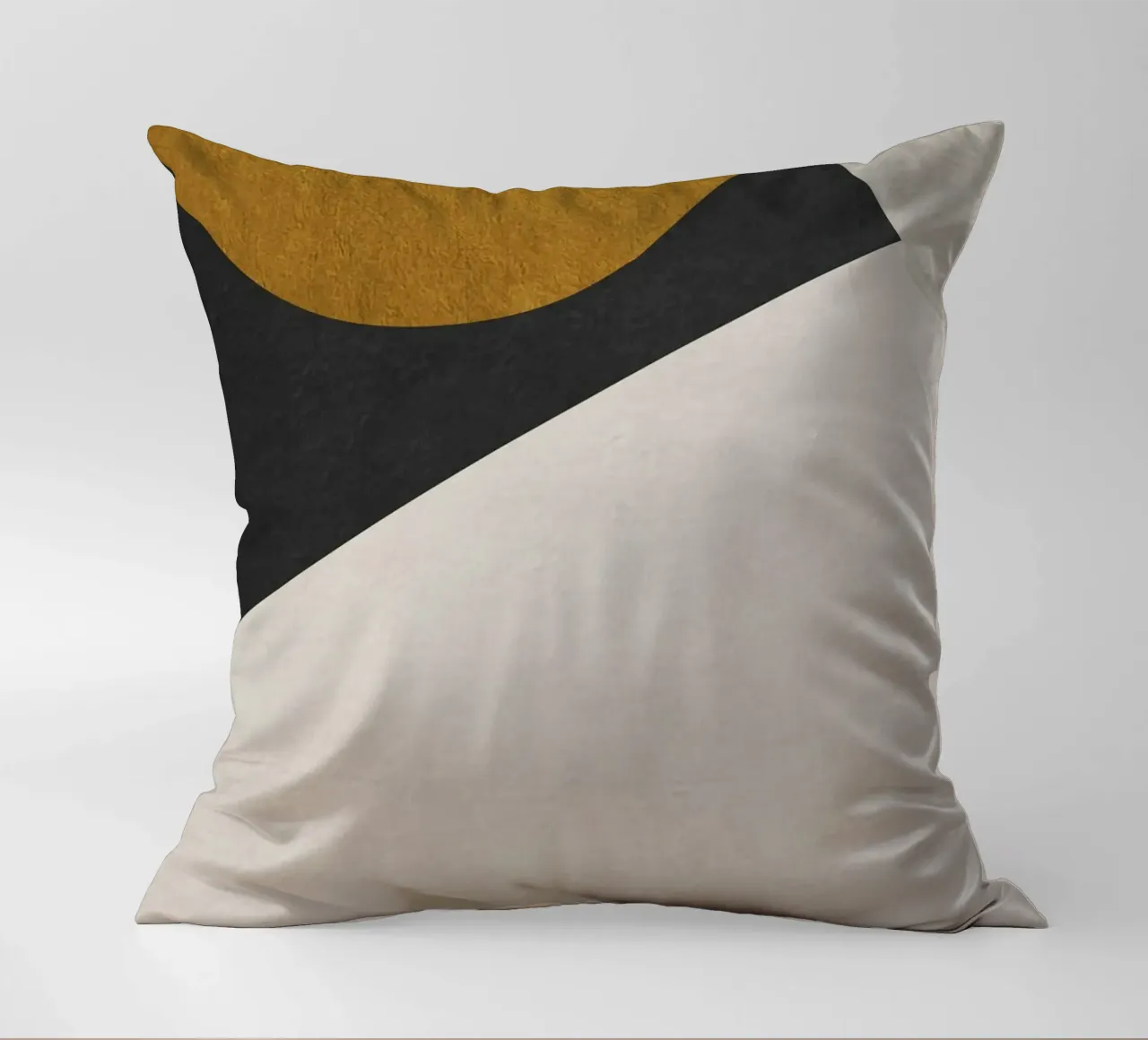 geometric art golden circle decorative cushion by vintageshop
