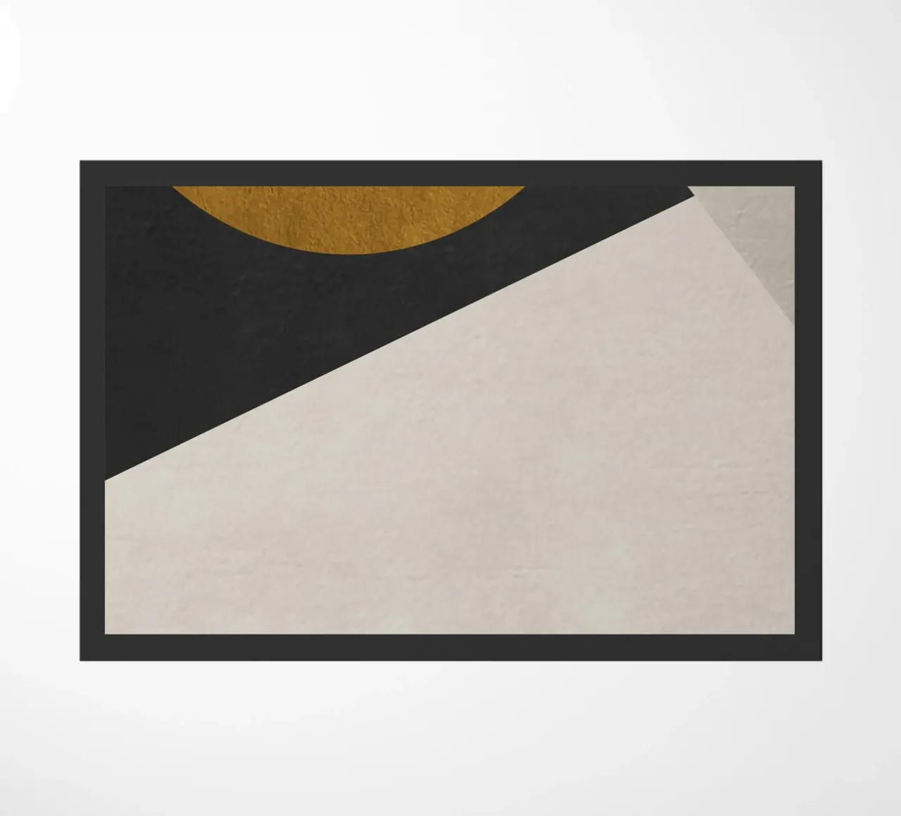 geometric art golden circle zerbino da vintageshop