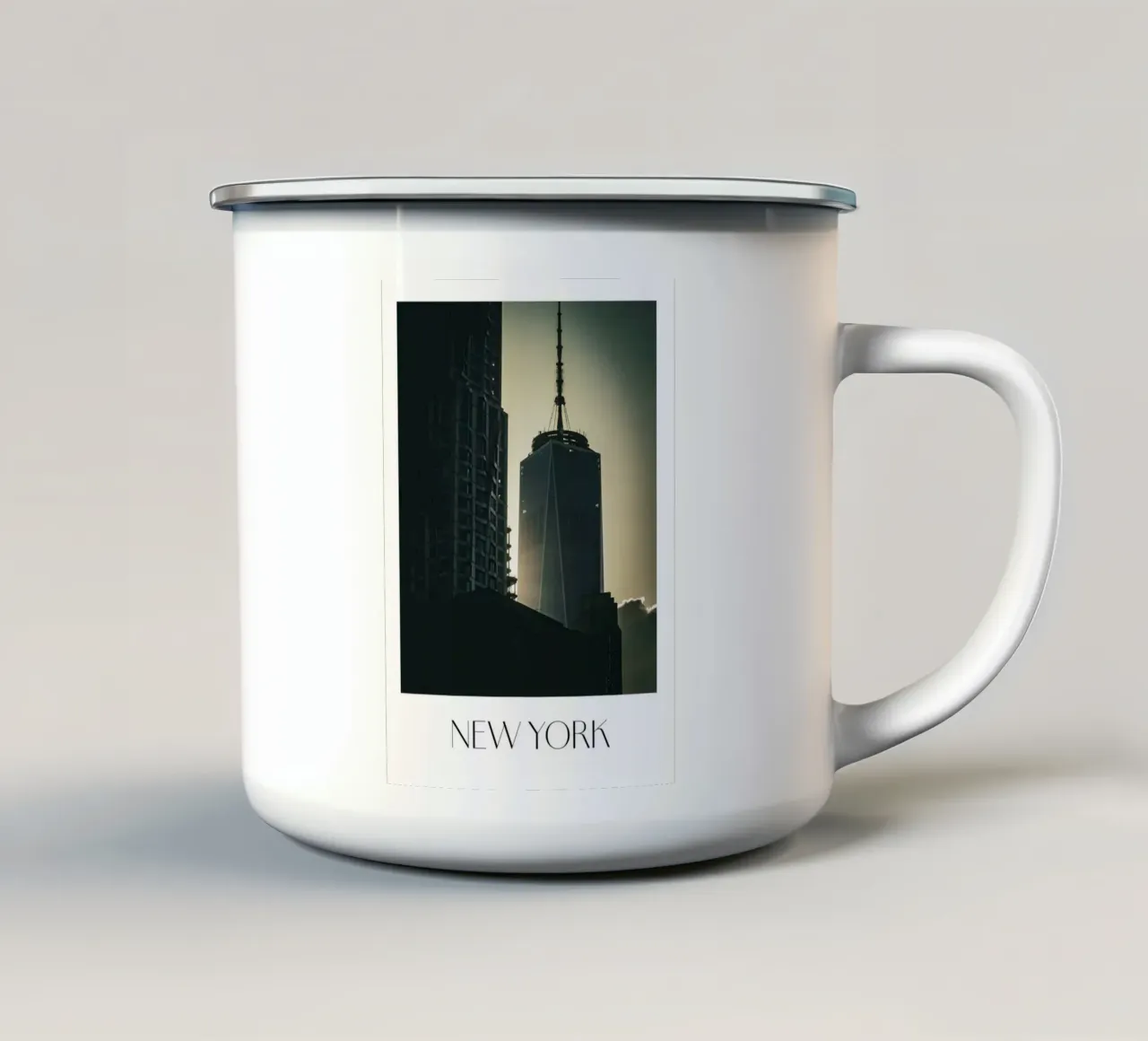 NEW YORK tazza in smalto da Flo Klein