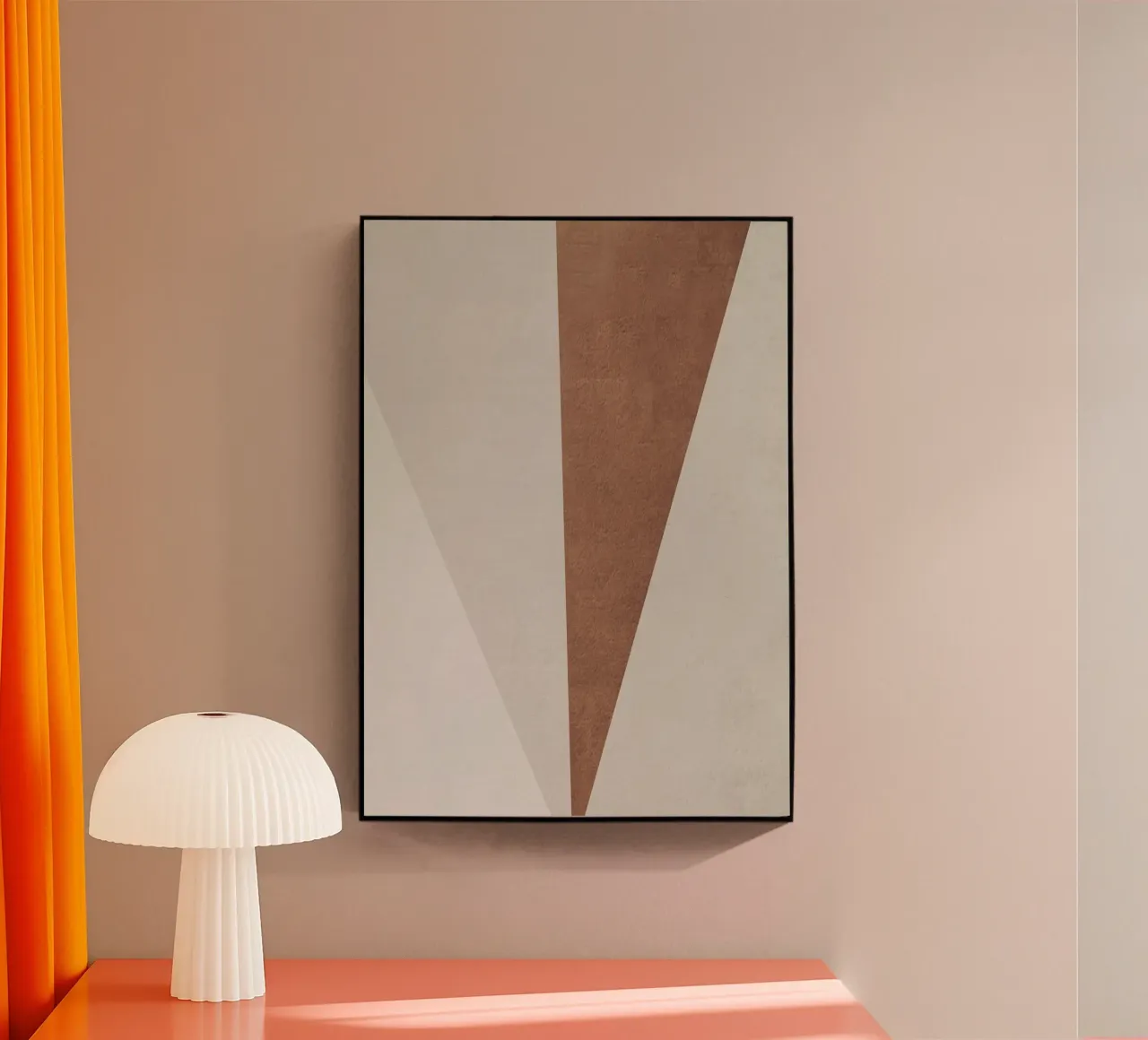 geometric art triangle plexiglass da vintageshop
