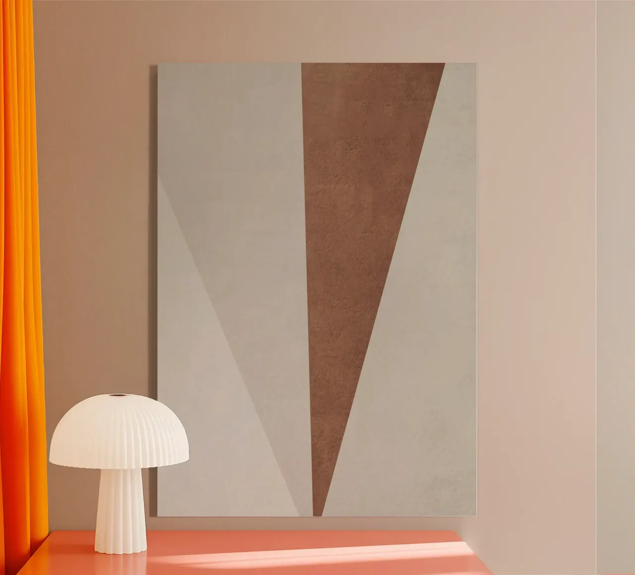 geometric art triangle plexiglass da vintageshop