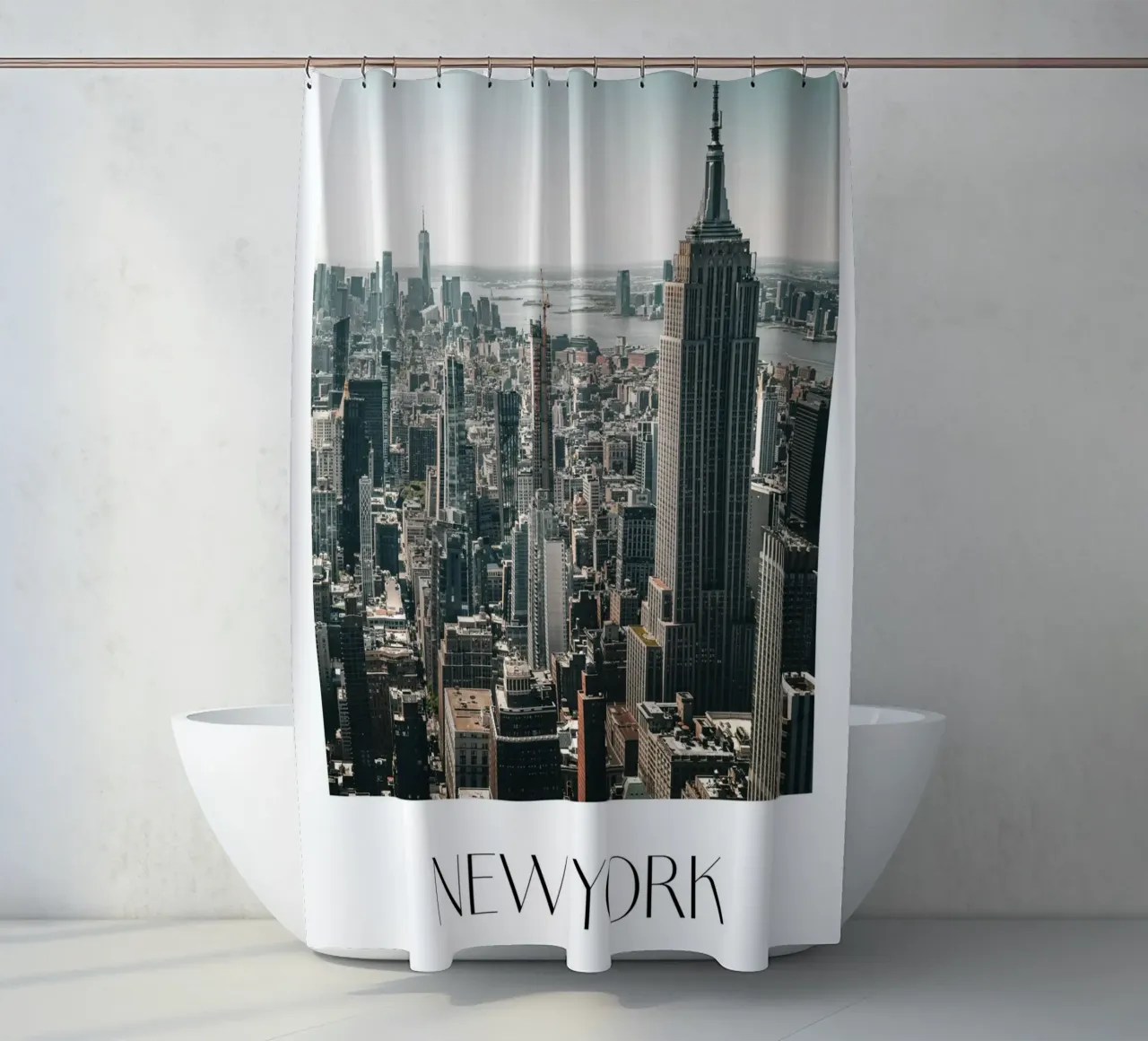NEW YORK shower curtain by Flo Klein