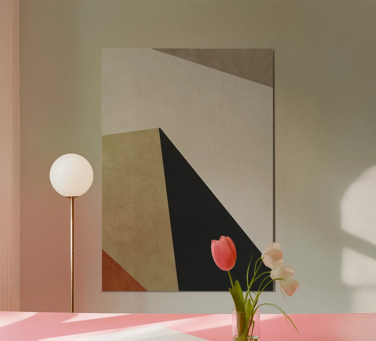 geometric art triangle 2 poster da vintageshop