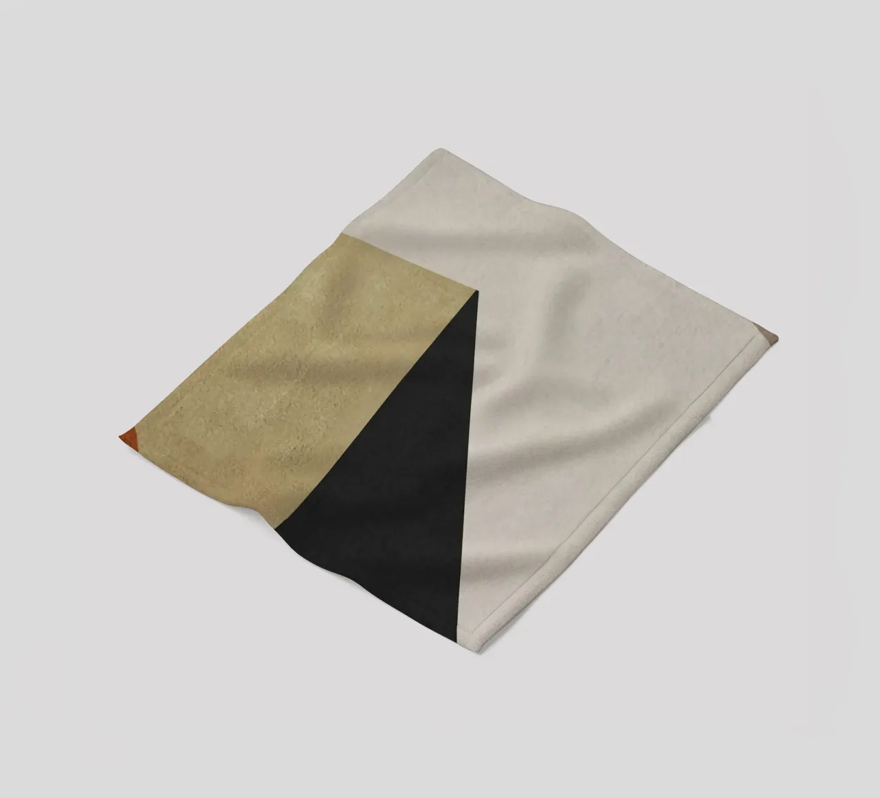geometric art triangle 2 coperta in pile da vintageshop