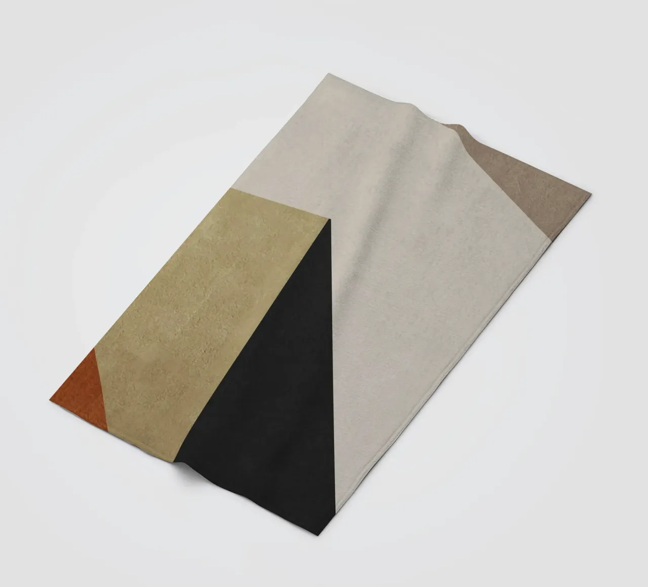 geometric art triangle 2 coperta in pile da vintageshop