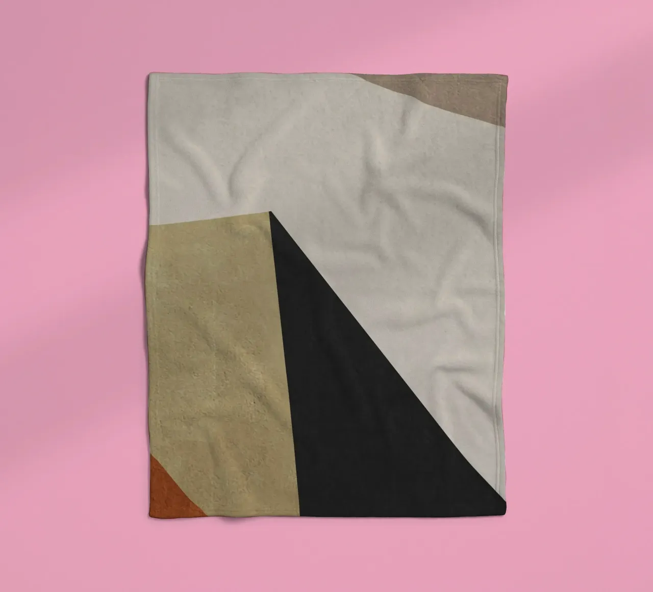 geometric art triangle 2 coperta in pile da vintageshop