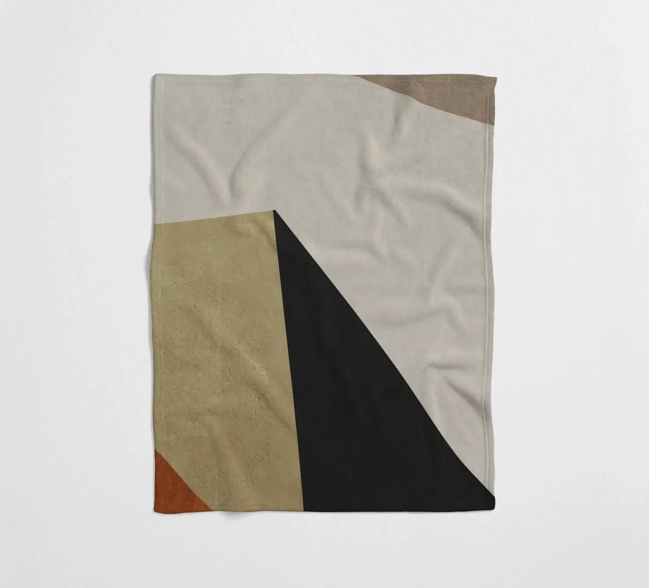 geometric art triangle 2 coperta in pile da vintageshop