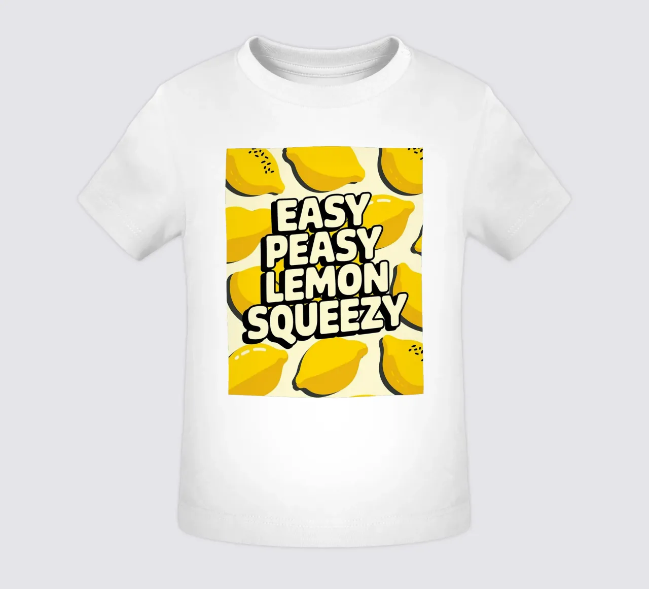 Easy peasy lemon squezzy lustiger Spruch baby t-shirt by RB-Quotes